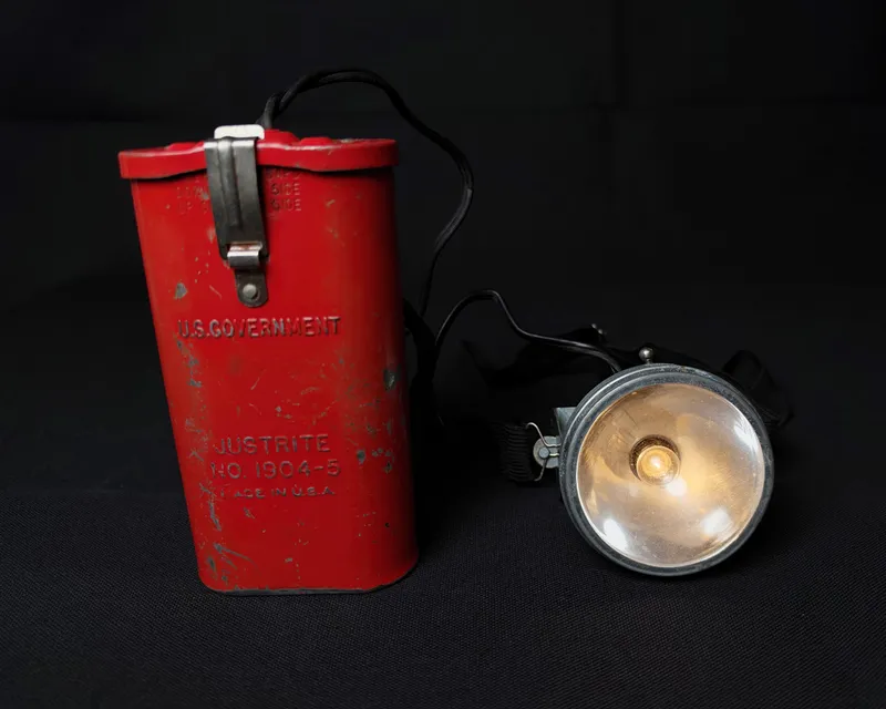 Justrite U.S. Government Headlamp and Battery Pack — image 1