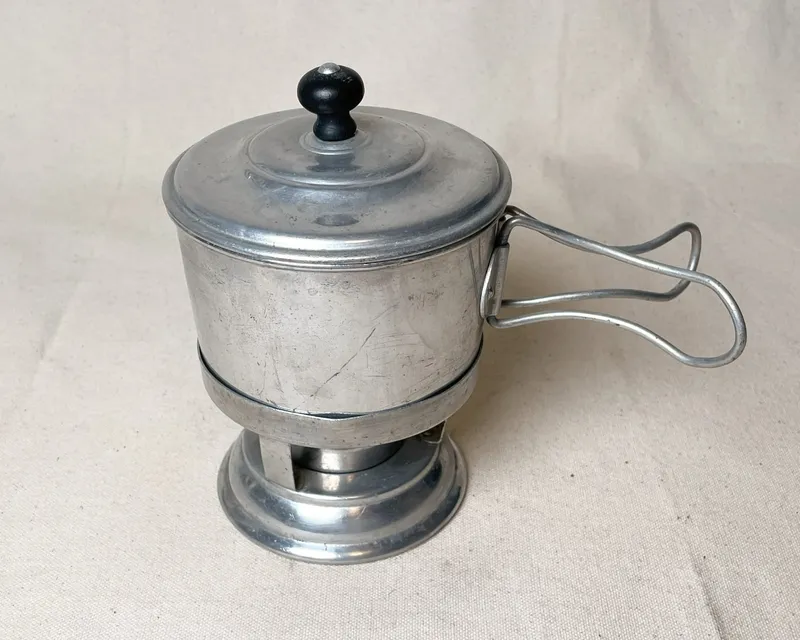 Wear-Ever Camp Cup and Alcohol Burner — image 1