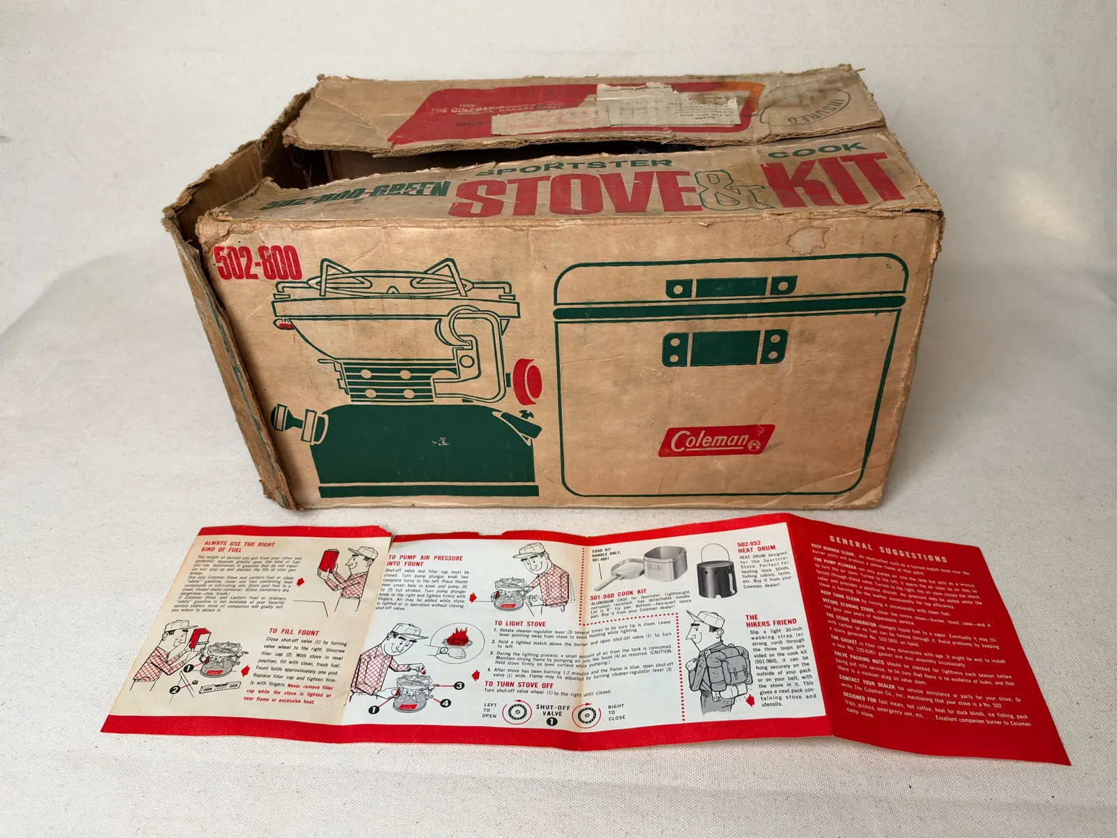 Coleman Single-Burner Camp Stove, Model 502 Sportster — image 5