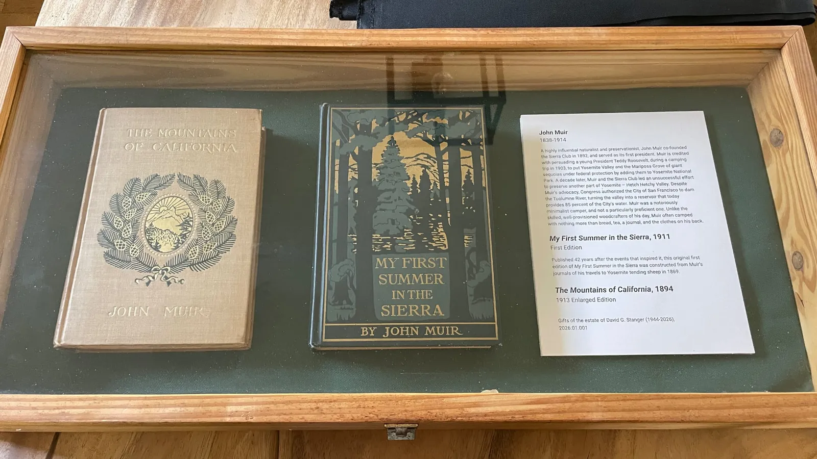 An original first edition of John Muir's _My First Summer in the Sierra_ (1911)